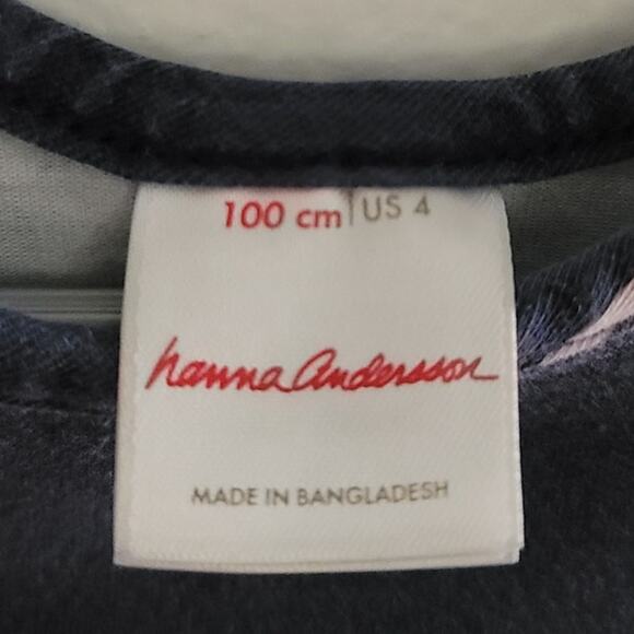 Hanna Andersson Rainbow Skater Dress with Pockets 60363 Blue Multi 100cm 4 - Picture 3 of 7